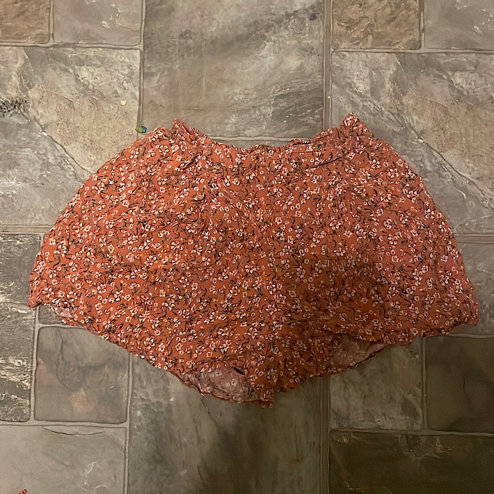 A kids vanilla star floral skorts pattern